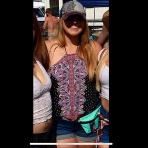 Bandana tie backless top